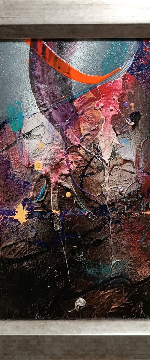 Enigmatic framed mindscape metaphysical landscape by master KLOSKA by Kloska Ovidiu