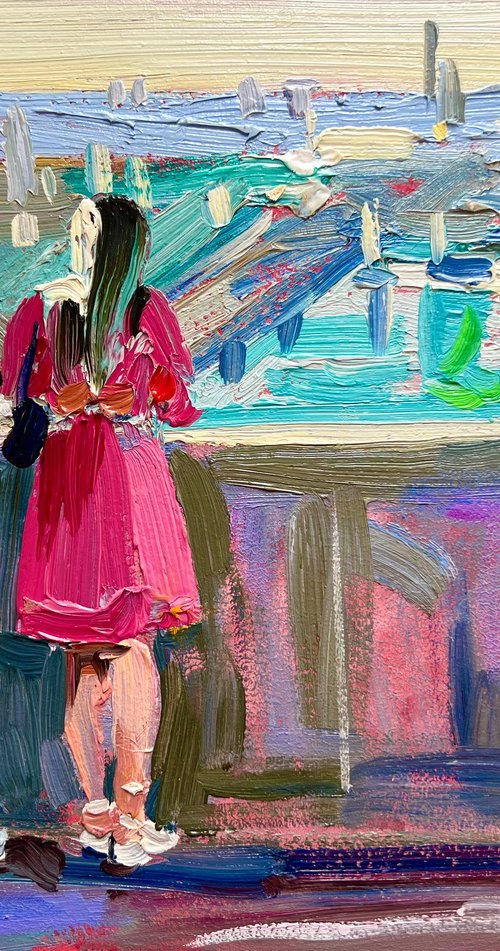 Lovers look at Kyiv by Ole Karako