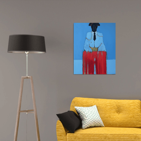 Abstract Torero Figure