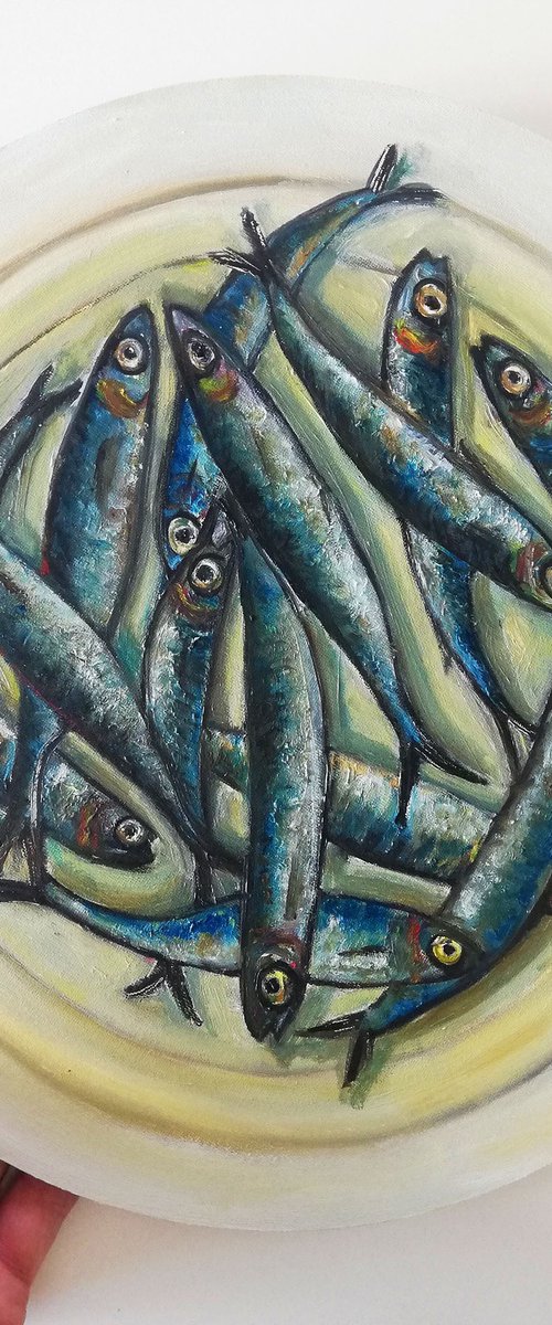 Anchovies in a Plate by Katia Ricci