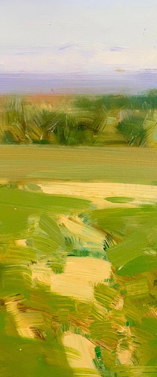 Summer Path Original oil painting, Handmade artwork, One of a kind by Vahe Yeremyan