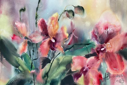 Orchids 16 by Anna Boginskaia