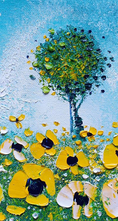 "Cosmos Tree & Flowers in Love" by Phil Broad
