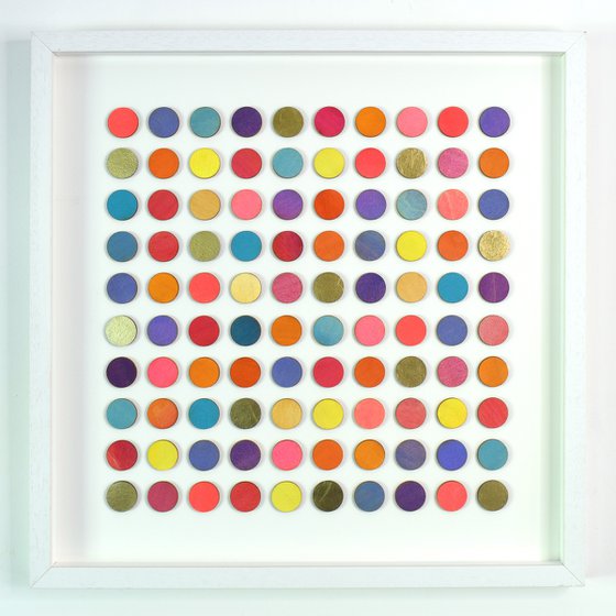 100 Painted Dots With Gold