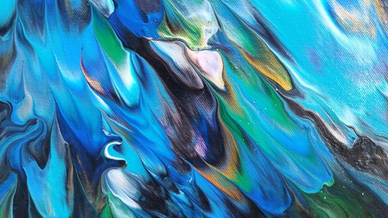 Ocean Life, Over-sized Statement Piece, Abstract Painting