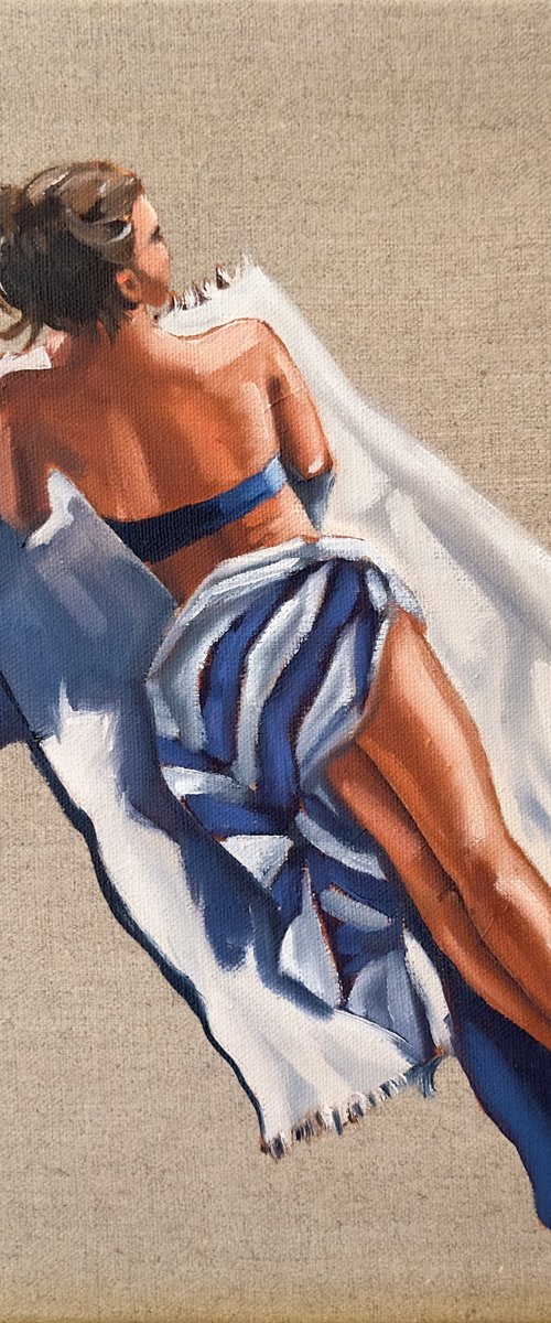 Sunbathing Girl by Daria Gerasimova