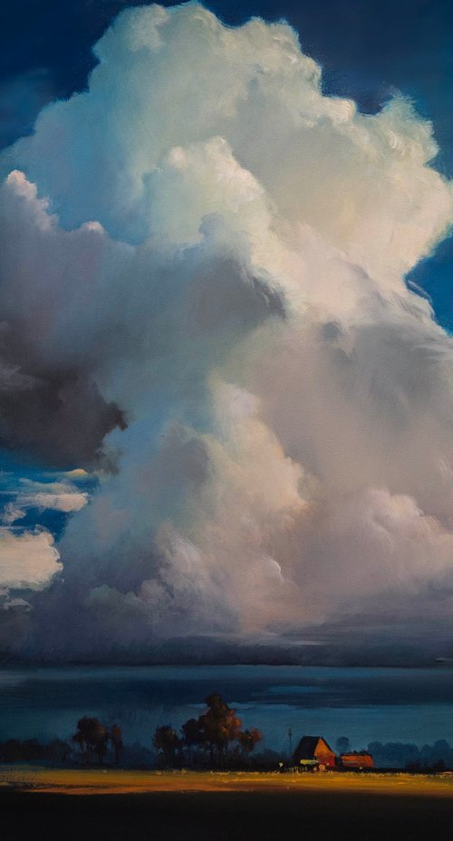 A House Beneath the Brooding Cloud by Sergei Yatsenko
