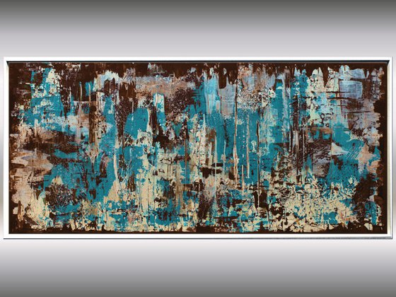 Abstrakte Weisheit - Abstract Art - Acrylic Painting - Canvas Art - Framed Painting - Abstract Painting - Industrial Art