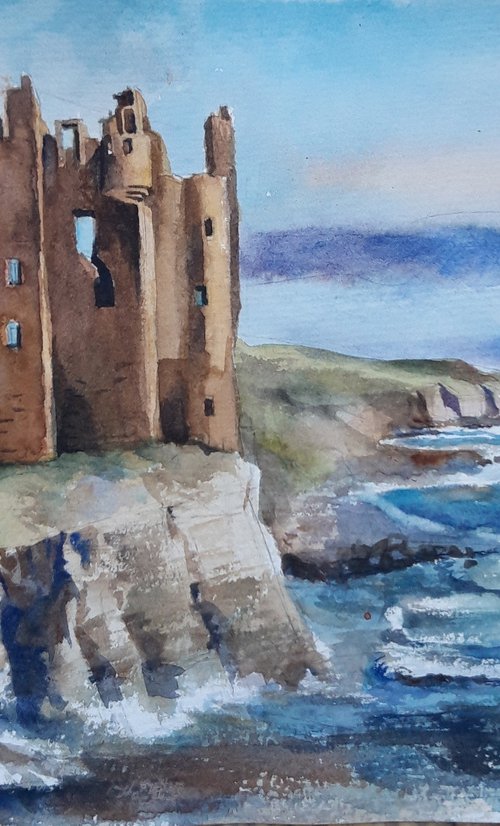 The beauty of Scotland - Dunure Castle by Bozhidara Mircheva