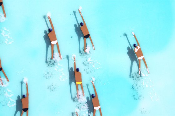 Swimmers 773 · Epoxy Resin Matira sea Bora Bora