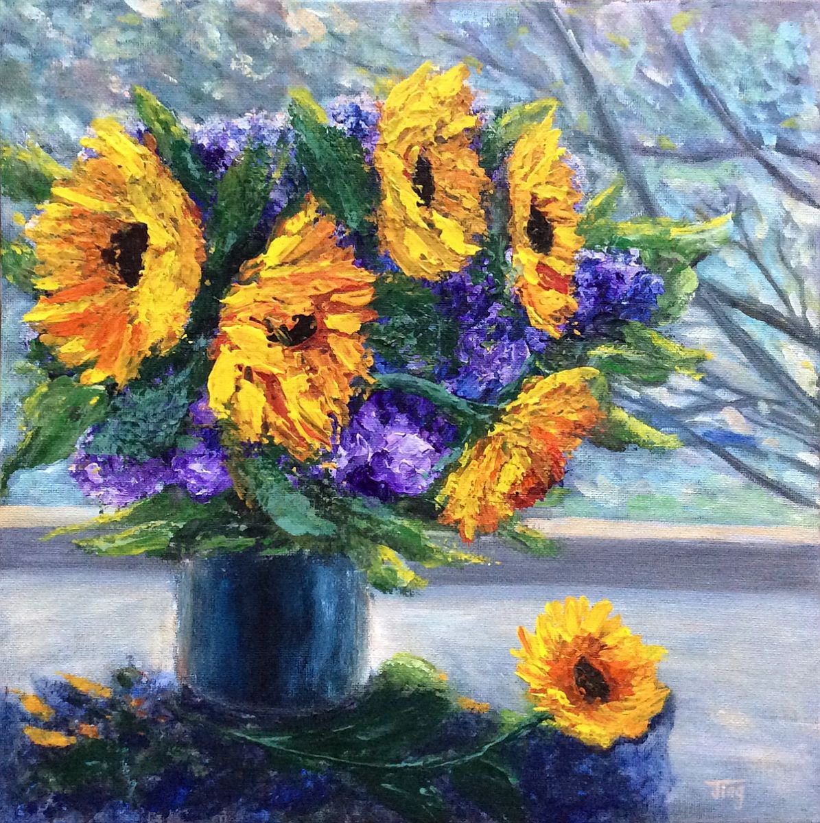 Sunflowers by Jing Tian