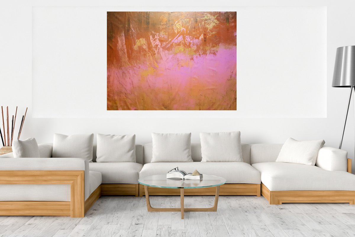 What goes around comes around - XXL abstract painting by Ivana Olbricht