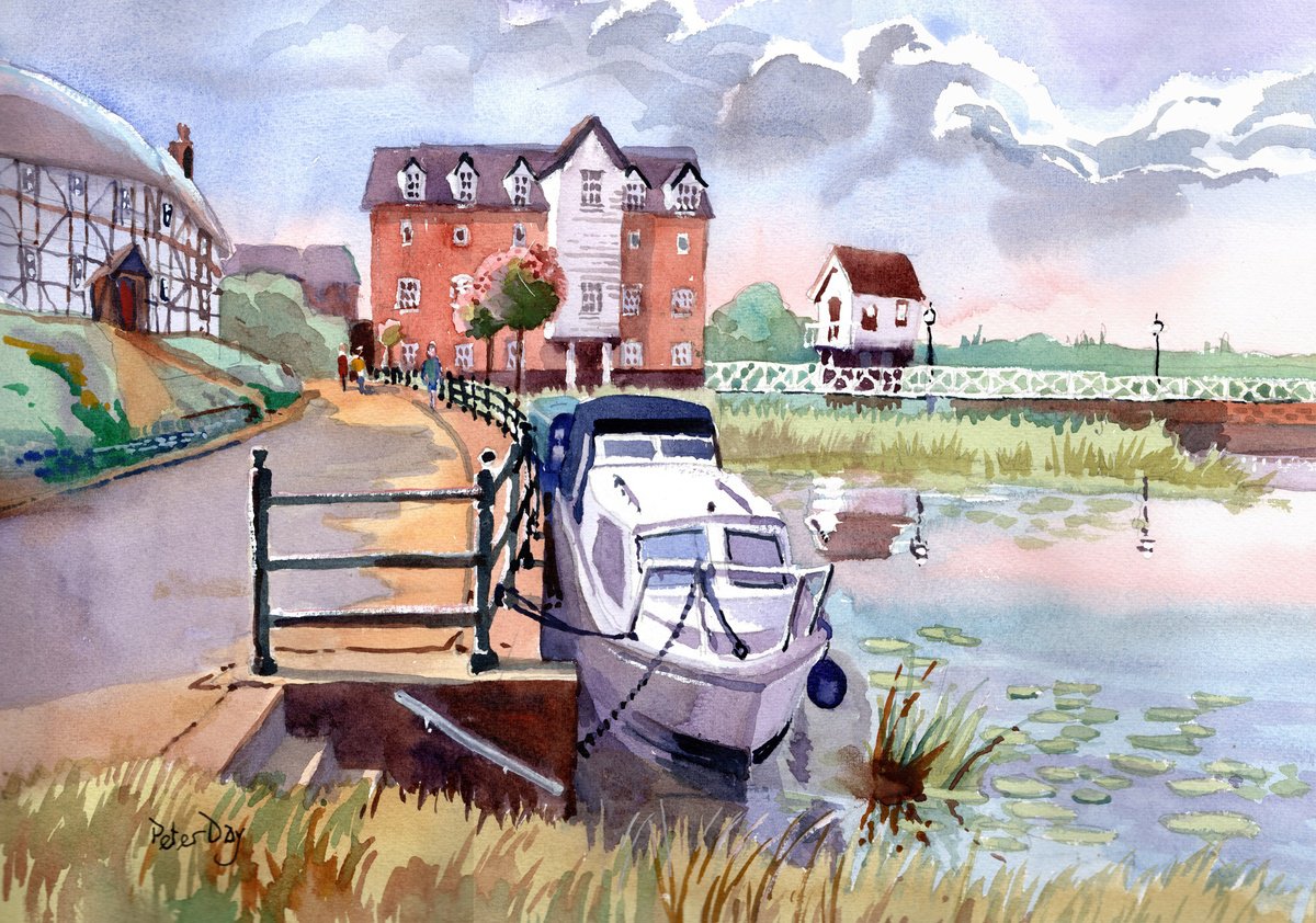 Water Mill, River Avon, Tewkesbury by Peter Day