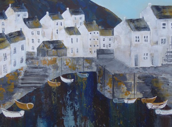 Polperro Harbour Colours