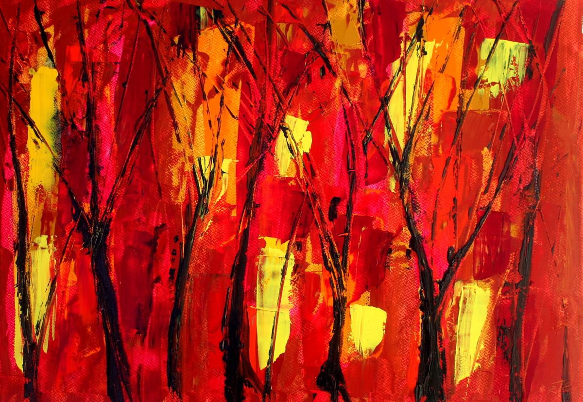 Forest Aspect Iii By Paul J Best, 24 X 18, Artwork For Sale On Artfinder