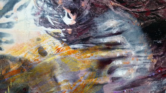 Still life like energy exploding Oneiric art About silence and meditation Flowers of eternity by  O KLOSKA