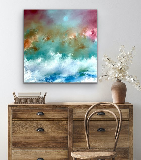 Weather Storm - Abstract - 61cm x 61cm