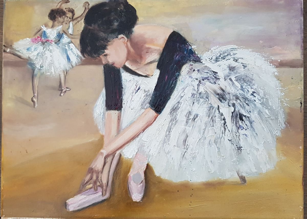Ballet Lesson By Els Driesen, 16 X 12, Artwork For Sale On Artfinder