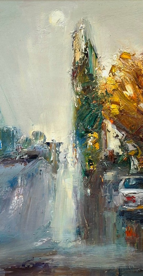 A Misty Autumn City by Matevos Sargsyan