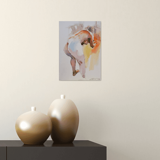 nude in orange ( morning )