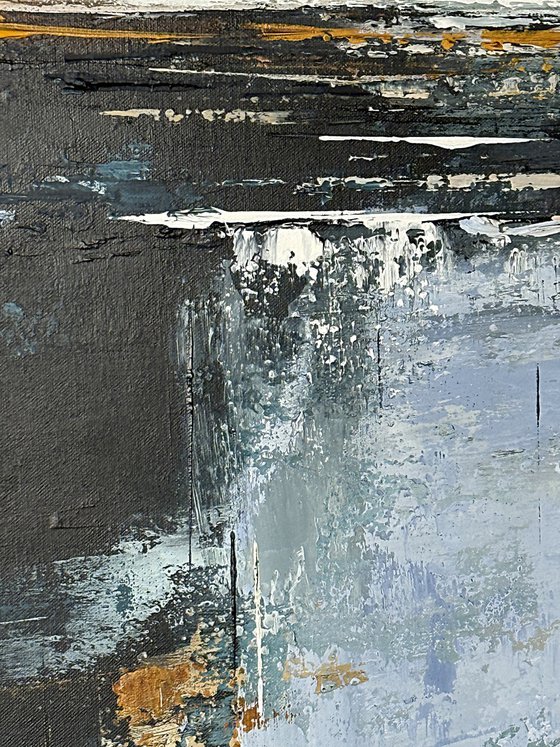 Violet Pink Sky Over Deep Waters