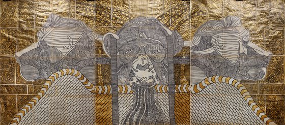 Trinity. Gold (triptych)