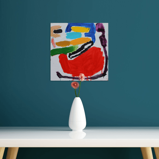 Composition on white