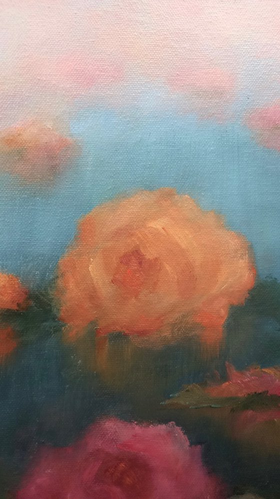 Roses Reflecting
