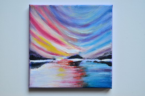 Rainbow Day - Modern abstract Gift Idea Urban art