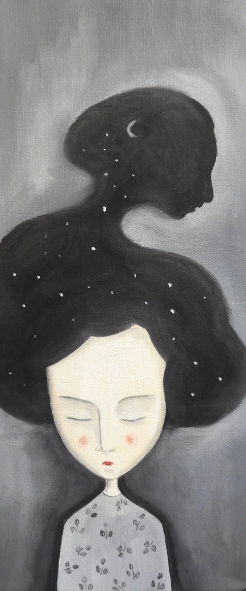 Thinking about the night by Silvia Beneforti
