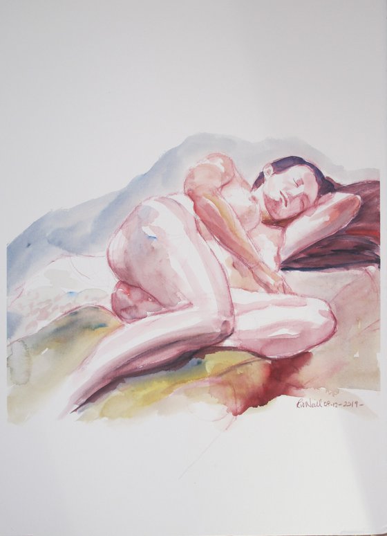 Reclining female nude