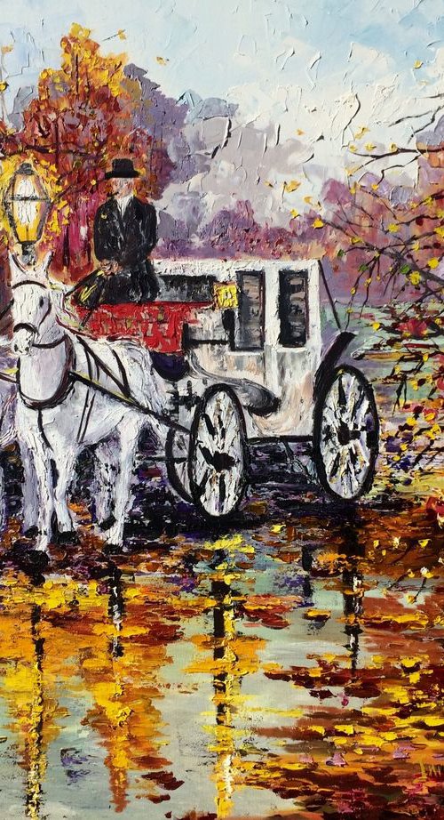 Autumn carriage by Inna Montano