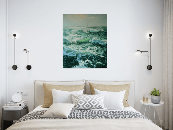 A seascape with waves III