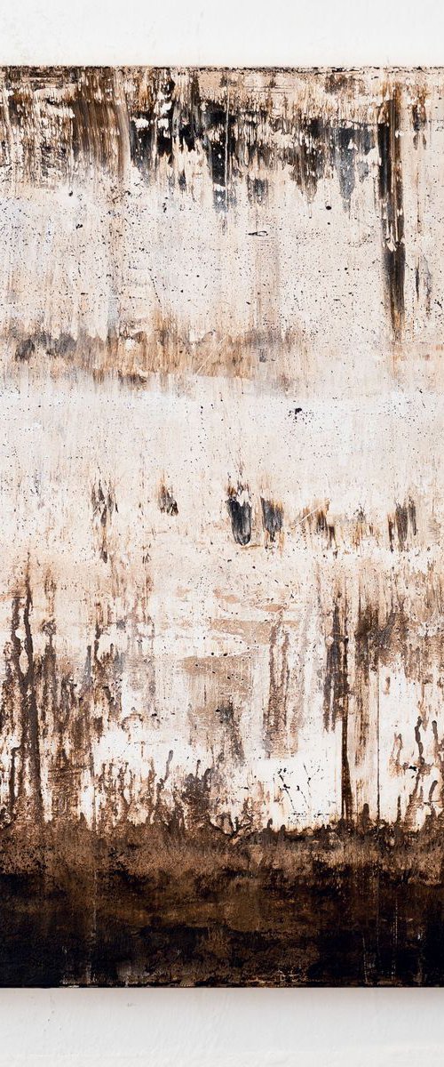 Original brown abstract painting CV558 by Radek Smach