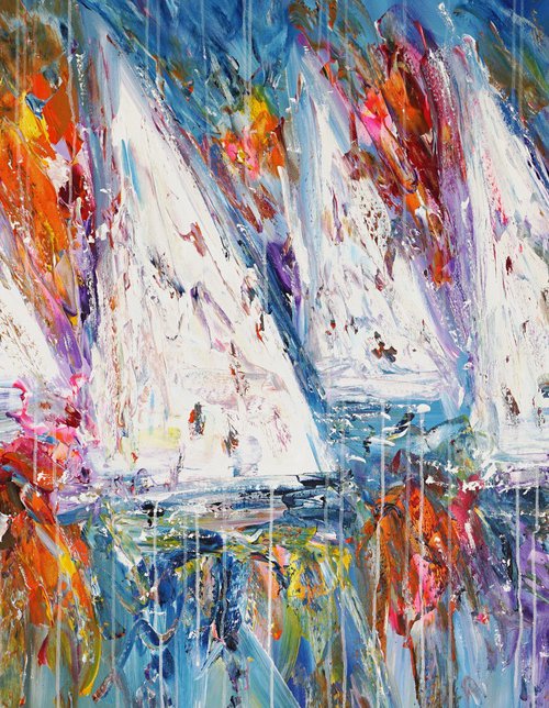 Stormy Sailing Regatta L 5 by Peter Nottrott