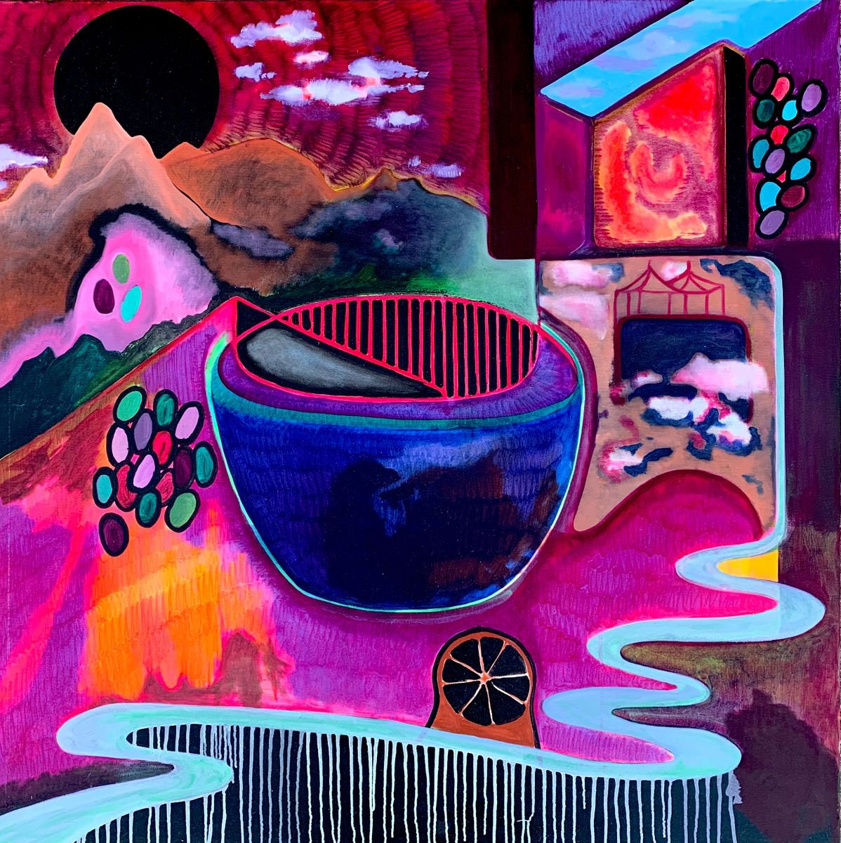 Carnival of the Underworld Oil painting: Jance Enslin | Artfinder