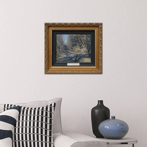 The dug-up road slumbers