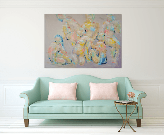 Figure study in yellow