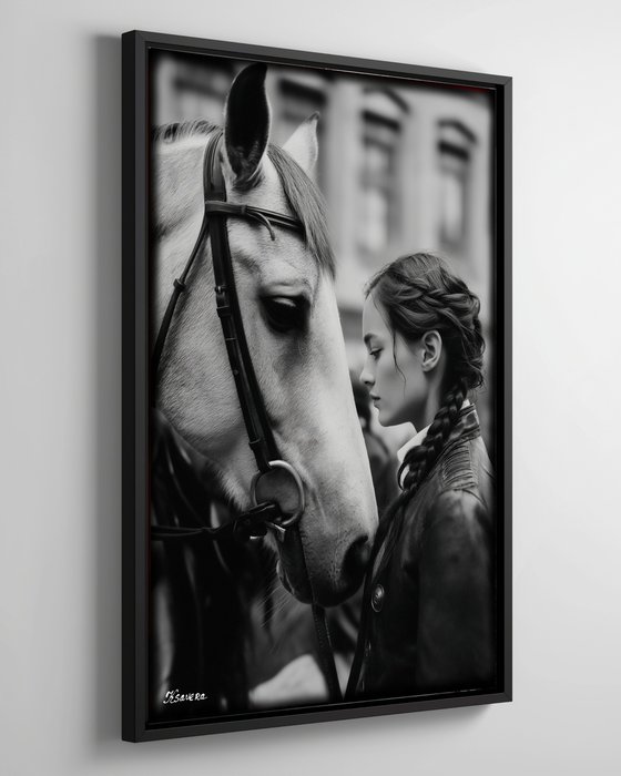 Lady and horse B0805D