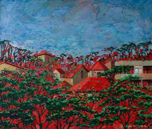 Red Roofs by Anna Khaninyan