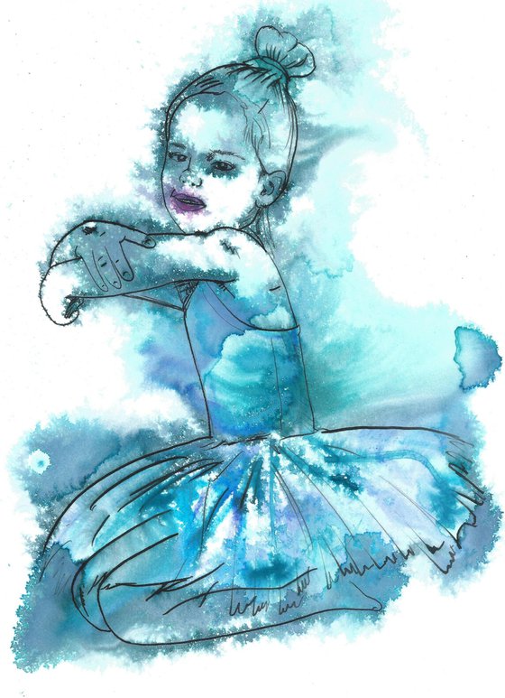 Blue Child Ballet Dancer, Glimpse from Azure