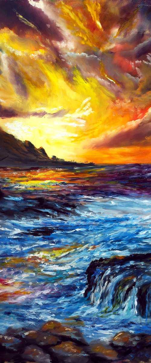 Sunset at Sea by Ruslana Levandovska