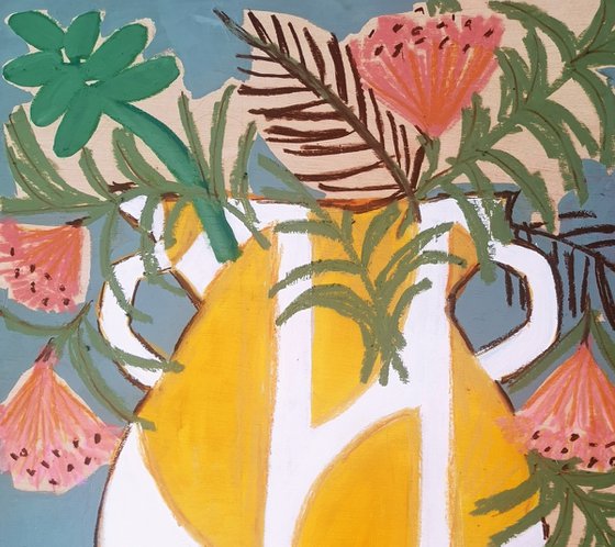 Spanish Yellow Vase