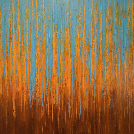 Blue Orange - Color Field