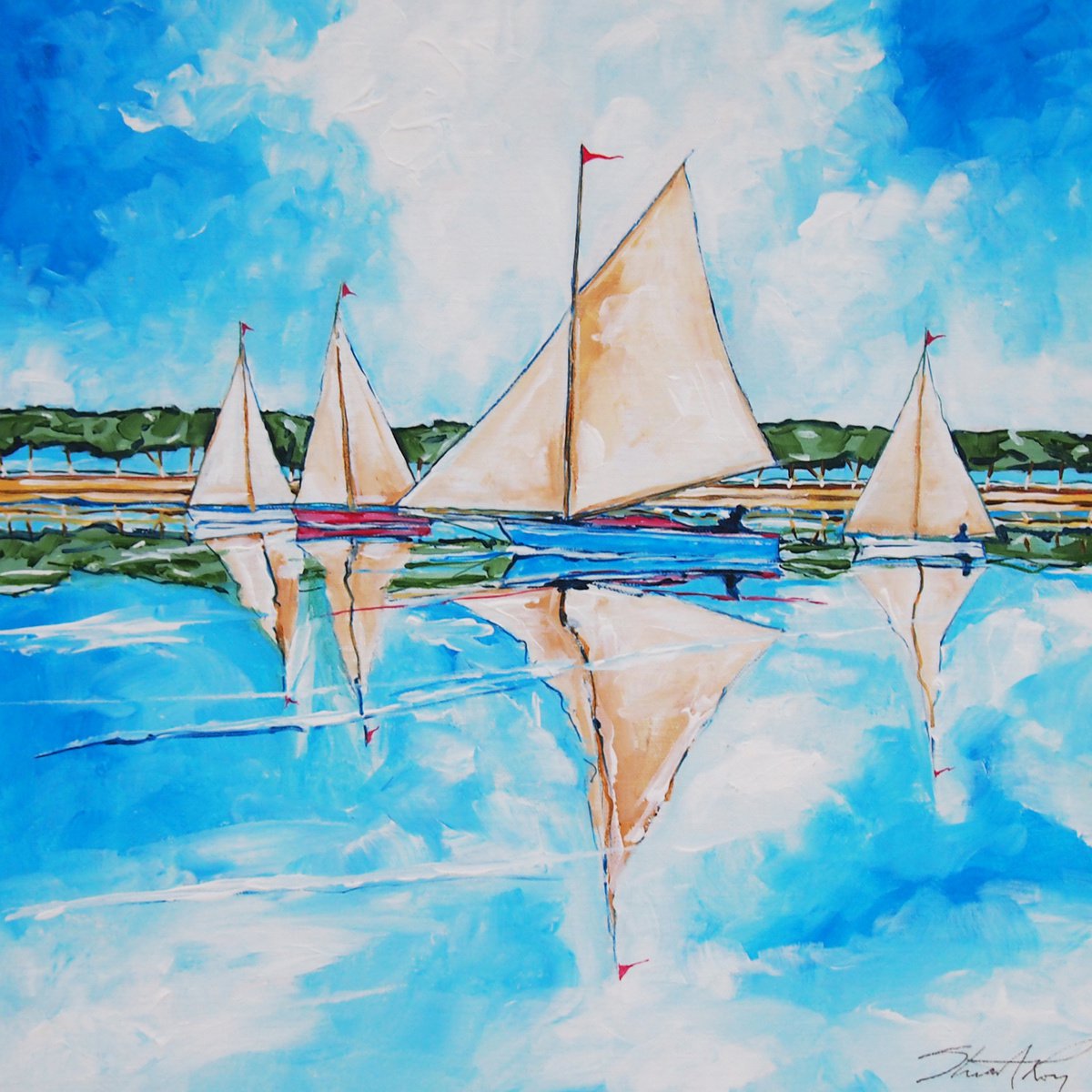 Sailing boats 2 by Stuart Roy