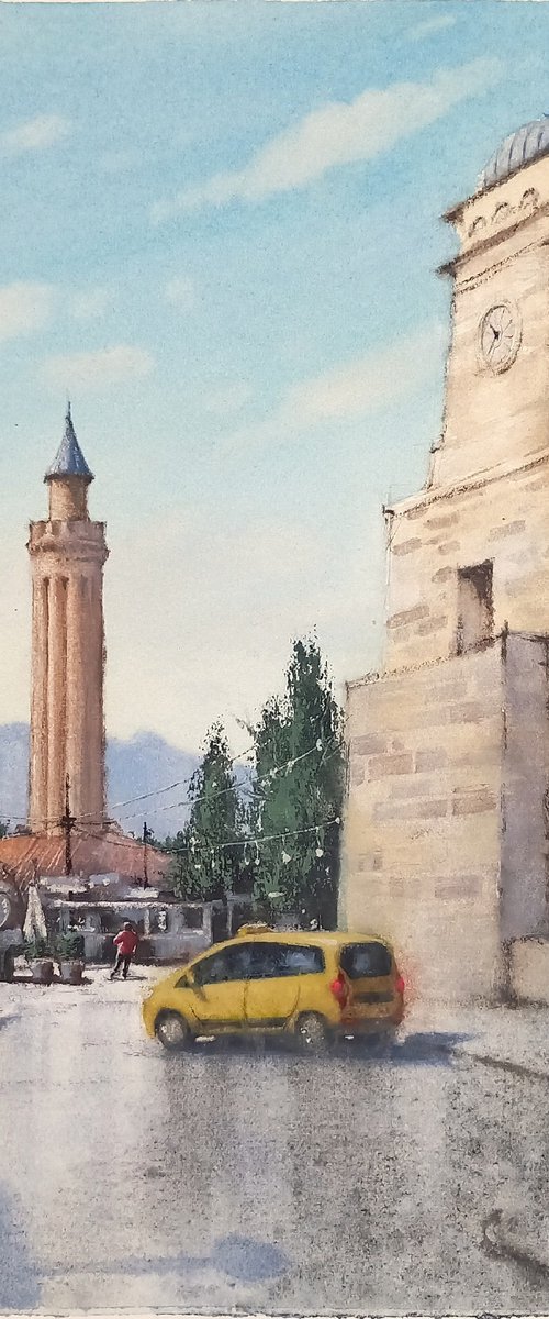 Old Town Antalya - Clock Tower by Elena Karakoyun