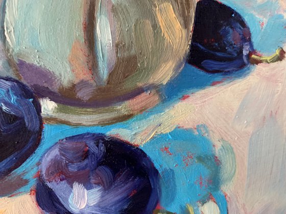 Still  life with plums.