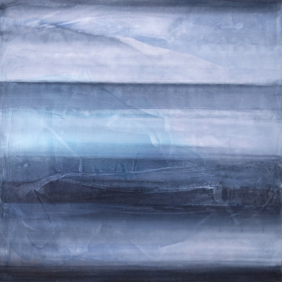 Abstract Acrylic Painting By Rokas Berziunas, 55 X 55", No. 22-22 (140 X 140 Cm ), Original Artwork