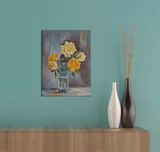 Still life with flowers "Roses"