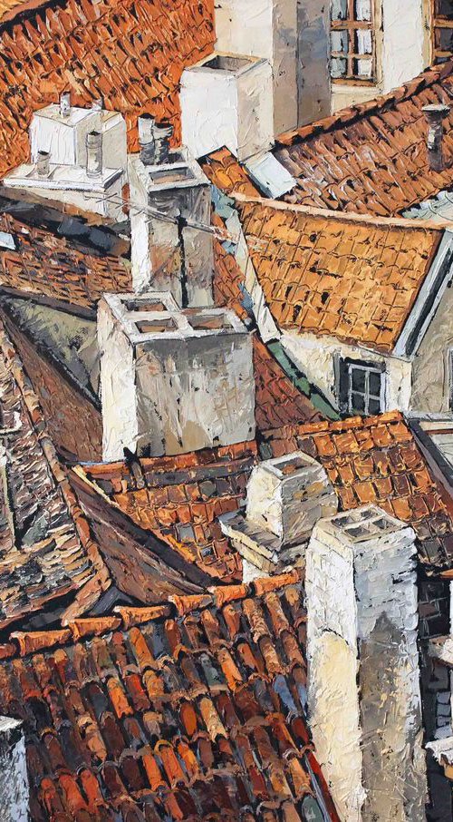 Prague roofs by Volodymyr Melnychuk